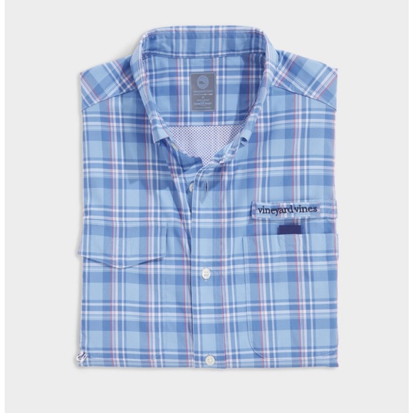 Vineyard Vines Other - Vineyard Vines Harbor Shirt Size L Blue and Pink Check Long Sleeve